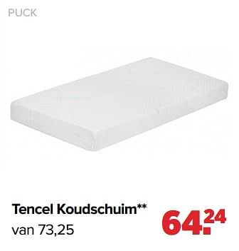 Aanbiedingen Puck tencel koudschuim - Puck - Geldig van 05/07/2021 tot 31/07/2021 bij Baby-Dump