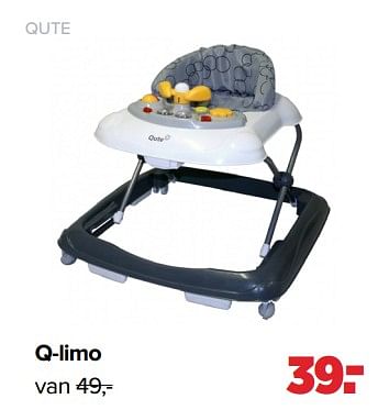Aanbiedingen Q-limo - Qute  - Geldig van 05/07/2021 tot 31/07/2021 bij Baby-Dump