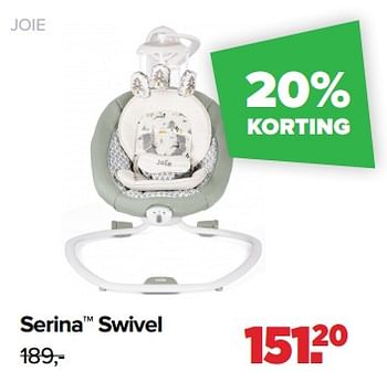 Aanbiedingen Serina swivel - Joie - Geldig van 05/07/2021 tot 31/07/2021 bij Baby-Dump