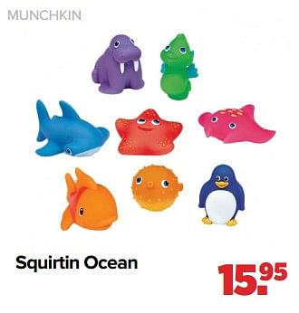 Aanbiedingen Squirtin ocean - Munchkin - Geldig van 05/07/2021 tot 31/07/2021 bij Baby-Dump