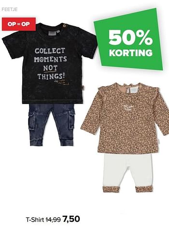 Aanbiedingen T-shirt - Feetje - Geldig van 05/07/2021 tot 31/07/2021 bij Baby-Dump