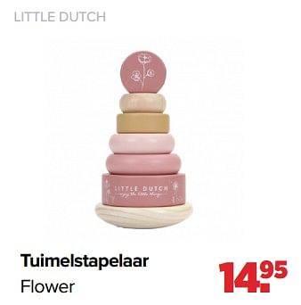 Aanbiedingen Tuimelstapelaar flower - Little Dutch - Geldig van 05/07/2021 tot 31/07/2021 bij Baby-Dump