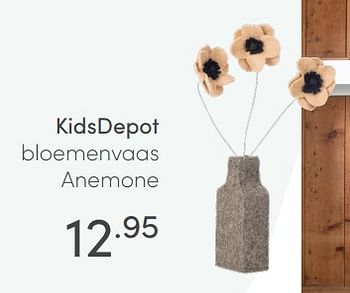 Aanbiedingen Kidsdepot bloemenvaas anemone - KidsDepot  - Geldig van 10/07/2021 tot 17/07/2021 bij Baby & Tiener Megastore