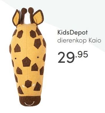 Aanbiedingen Kidsdepot dierenkop kaio - KidsDepot  - Geldig van 10/07/2021 tot 17/07/2021 bij Baby & Tiener Megastore
