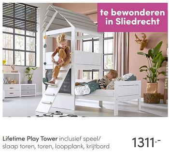 Aanbiedingen Lifetime play tower - Lifetime - Geldig van 10/07/2021 tot 17/07/2021 bij Baby & Tiener Megastore