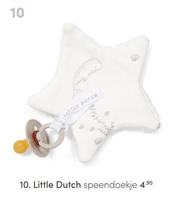 Aanbiedingen Little dutch speendoekje - Little Dutch - Geldig van 10/07/2021 tot 17/07/2021 bij Baby & Tiener Megastore