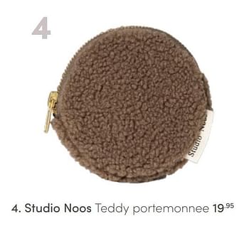 Aanbiedingen Studio noos teddy portemonnee - Studio Noos - Geldig van 10/07/2021 tot 17/07/2021 bij Baby & Tiener Megastore