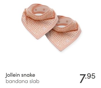 Aanbiedingen Jollein snake bandana slab - Jollein - Geldig van 10/07/2021 tot 17/07/2021 bij Baby & Tiener Megastore