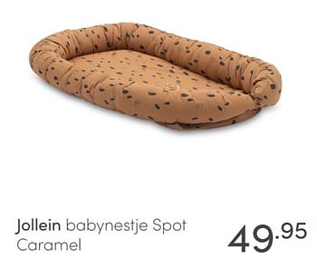 Aanbiedingen Jollein babynestje spot caramel - Jollein - Geldig van 10/07/2021 tot 17/07/2021 bij Baby & Tiener Megastore