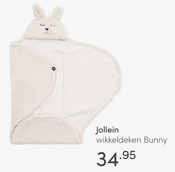 Aanbiedingen Jollein wikkeldeken bunny - Jollein - Geldig van 10/07/2021 tot 17/07/2021 bij Baby & Tiener Megastore