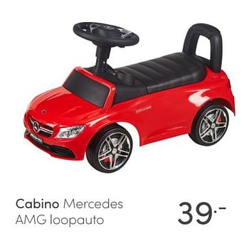 Aanbiedingen Cabino mercedes amg loopauto - Cabino - Geldig van 10/07/2021 tot 17/07/2021 bij Baby & Tiener Megastore
