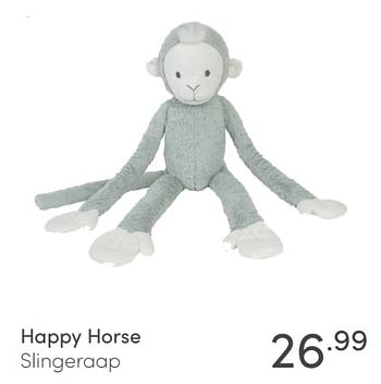 Aanbiedingen Happy horse slingeraap - Happy Horse - Geldig van 10/07/2021 tot 17/07/2021 bij Baby & Tiener Megastore