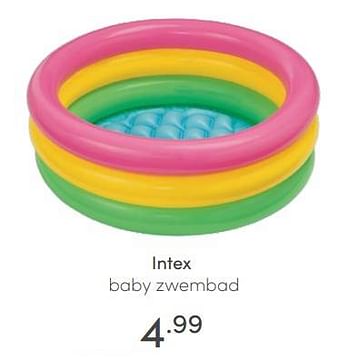 Aanbiedingen Intex baby zwembad - Intex - Geldig van 10/07/2021 tot 17/07/2021 bij Baby & Tiener Megastore