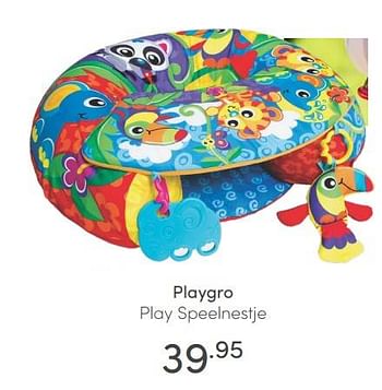 Aanbiedingen Playgro play speelnestje - Playgro - Geldig van 10/07/2021 tot 17/07/2021 bij Baby & Tiener Megastore