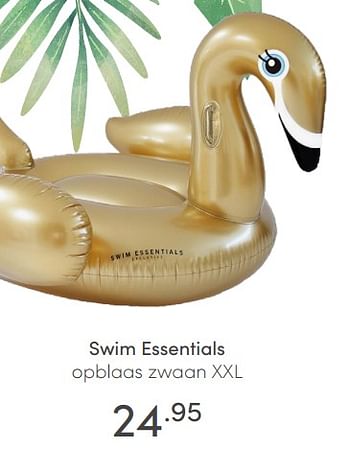Aanbiedingen Swim essentials opblaas zwaan xxl - Swim Essentials - Geldig van 10/07/2021 tot 17/07/2021 bij Baby & Tiener Megastore