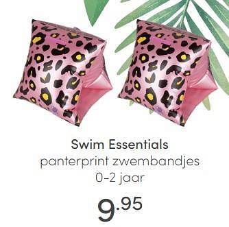 Aanbiedingen Swim essentials panterprint zwembandjes - Swim Essentials - Geldig van 10/07/2021 tot 17/07/2021 bij Baby & Tiener Megastore
