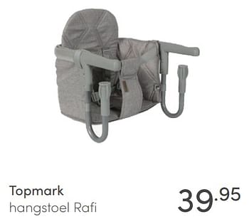 Aanbiedingen Topmark hangstoel rafi - Topmark - Geldig van 10/07/2021 tot 17/07/2021 bij Baby & Tiener Megastore
