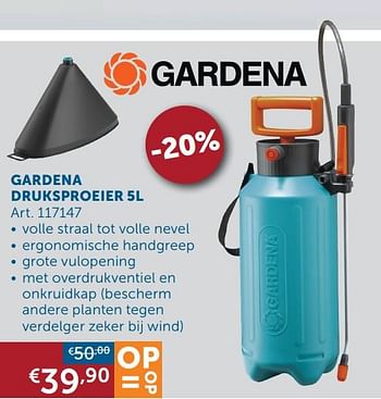 Aanbiedingen Gardena druksproeier 5l - Gardena - Geldig van 20/07/2021 tot 16/08/2021 bij Zelfbouwmarkt