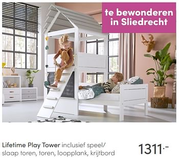 Aanbiedingen Lifetime play tower - Lifetime - Geldig van 18/07/2021 tot 24/07/2021 bij Baby & Tiener Megastore