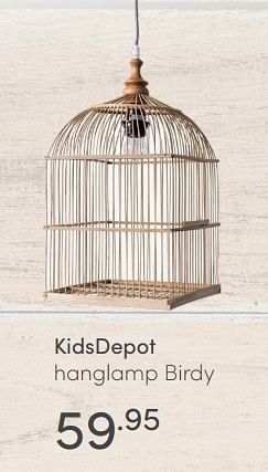 Aanbiedingen Kidsdepot hanglamp birdy - KidsDepot  - Geldig van 18/07/2021 tot 24/07/2021 bij Baby & Tiener Megastore