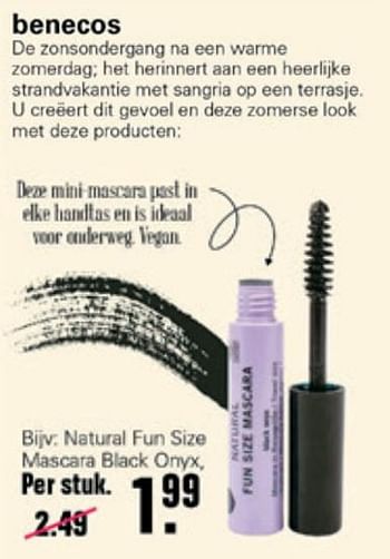 Aanbiedingen Benecos natural fun size mascara black onyx - Benecos - Geldig van 14/07/2021 tot 31/07/2021 bij De Online Drogist