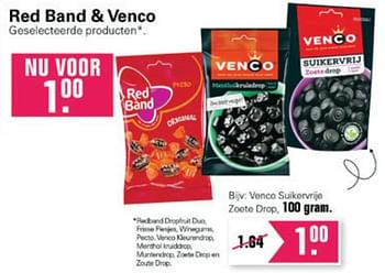 Aanbiedingen Venco suikervrije - Venco - Geldig van 14/07/2021 tot 31/07/2021 bij De Online Drogist