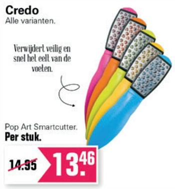 Aanbiedingen Credo pop art smartcutter - Credo - Geldig van 14/07/2021 tot 31/07/2021 bij De Online Drogist