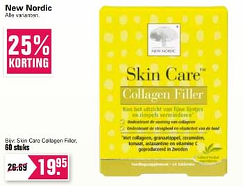 Aanbiedingen New nordic skin care collagen filler - New Nordic - Geldig van 14/07/2021 tot 31/07/2021 bij De Online Drogist