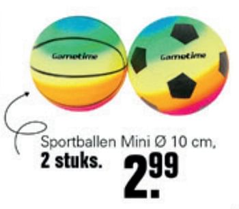 Aanbiedingen Sportballen mini - Huismerk - De Online Drogist - Geldig van 14/07/2021 tot 31/07/2021 bij De Online Drogist
