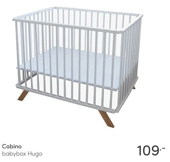 Aanbiedingen Cabino babybox hugo - Cabino - Geldig van 18/07/2021 tot 24/07/2021 bij Baby & Tiener Megastore