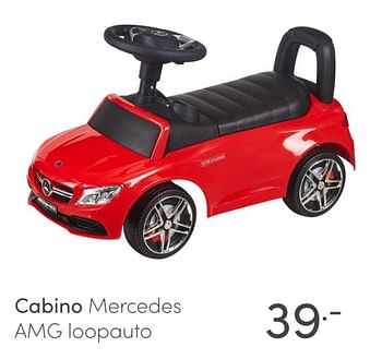 Aanbiedingen Cabino mercedes amg loopauto - Cabino - Geldig van 18/07/2021 tot 24/07/2021 bij Baby & Tiener Megastore