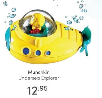 Aanbiedingen Munchkin undersea explorer - Munchkin - Geldig van 18/07/2021 tot 24/07/2021 bij Baby & Tiener Megastore