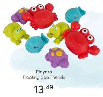 Aanbiedingen Playgro floating sea friends - Playgro - Geldig van 18/07/2021 tot 24/07/2021 bij Baby & Tiener Megastore
