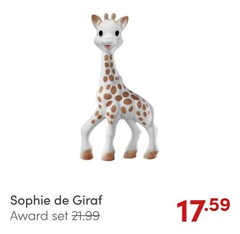 Aanbiedingen Sophie de giraf award set - Sophie de Giraf - Geldig van 18/07/2021 tot 24/07/2021 bij Baby & Tiener Megastore