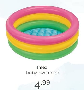 Aanbiedingen Intex baby zwembad - Intex - Geldig van 18/07/2021 tot 24/07/2021 bij Baby & Tiener Megastore