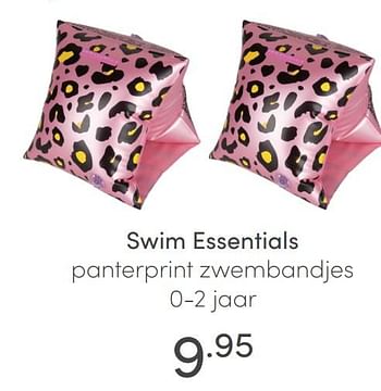 Aanbiedingen Swim essentials panterprint zwembandjes - Swim Essentials - Geldig van 18/07/2021 tot 24/07/2021 bij Baby & Tiener Megastore