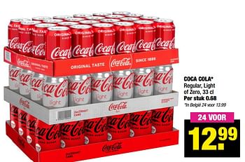 Aanbiedingen Coca cola regular, light - Coca Cola - Geldig van 19/07/2021 tot 01/08/2021 bij Big Bazar