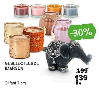 Aanbiedingen Geselecteerde kaarsen olifant - Huismerk - Xenos - Geldig van 19/07/2021 tot 31/07/2021 bij Xenos