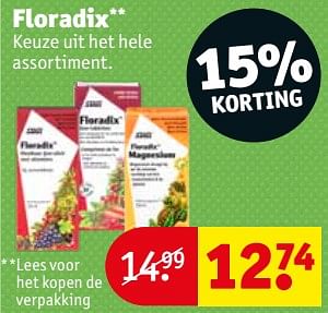 Aanbiedingen Floradix - Huismerk - Kruidvat - Geldig van 20/07/2021 tot 25/07/2021 bij Kruidvat