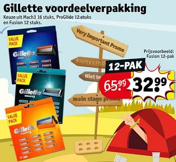 Aanbiedingen Gillette voordeelverpakking - Gillette - Geldig van 20/07/2021 tot 25/07/2021 bij Kruidvat