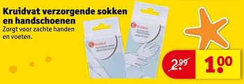 Aanbiedingen Kruidvat verzorgende sokken en handschoenen - Huismerk - Kruidvat - Geldig van 20/07/2021 tot 25/07/2021 bij Kruidvat