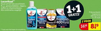 Aanbiedingen Magnesium 400 mg forte - Lucovitaal - Geldig van 20/07/2021 tot 25/07/2021 bij Kruidvat