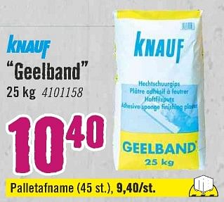 Aanbiedingen Geelband - Knauf - Geldig van 28/06/2021 tot 25/07/2021 bij Hornbach