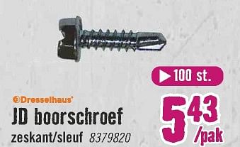 Aanbiedingen Jd boorschroef - Dresselhaus - Geldig van 28/06/2021 tot 25/07/2021 bij Hornbach