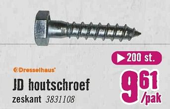 Aanbiedingen Jd houtschroef - Dresselhaus - Geldig van 28/06/2021 tot 25/07/2021 bij Hornbach