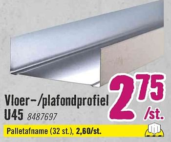 Aanbiedingen Vloer--plafondprofiel u45 - Huismerk Hornbach - Geldig van 28/06/2021 tot 25/07/2021 bij Hornbach