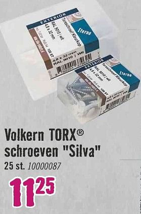 Aanbiedingen Volkern torx schroeven silva - Silva - Geldig van 28/06/2021 tot 25/07/2021 bij Hornbach