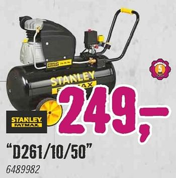 Aanbiedingen Stanley compressoren d261-10-50 - Stanley - Geldig van 28/06/2021 tot 25/07/2021 bij Hornbach