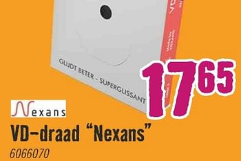 Aanbiedingen Vd-draad nexans - Nexans - Geldig van 28/06/2021 tot 25/07/2021 bij Hornbach