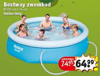 Aanbiedingen Bestway zwembad - BestWay - Geldig van 20/07/2021 tot 25/07/2021 bij Kruidvat